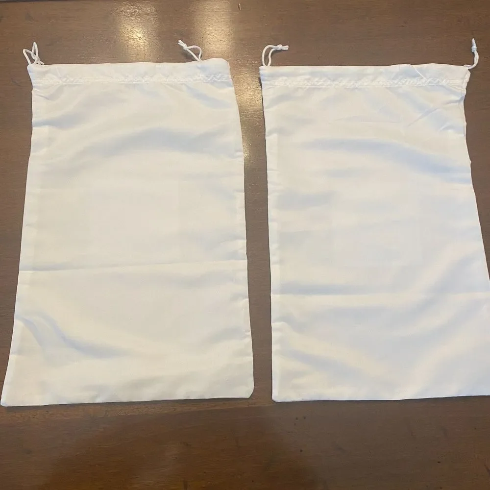 Adidas White Satin Rectangle Y-3 Shoes Storage & Dust Cover Bag 15